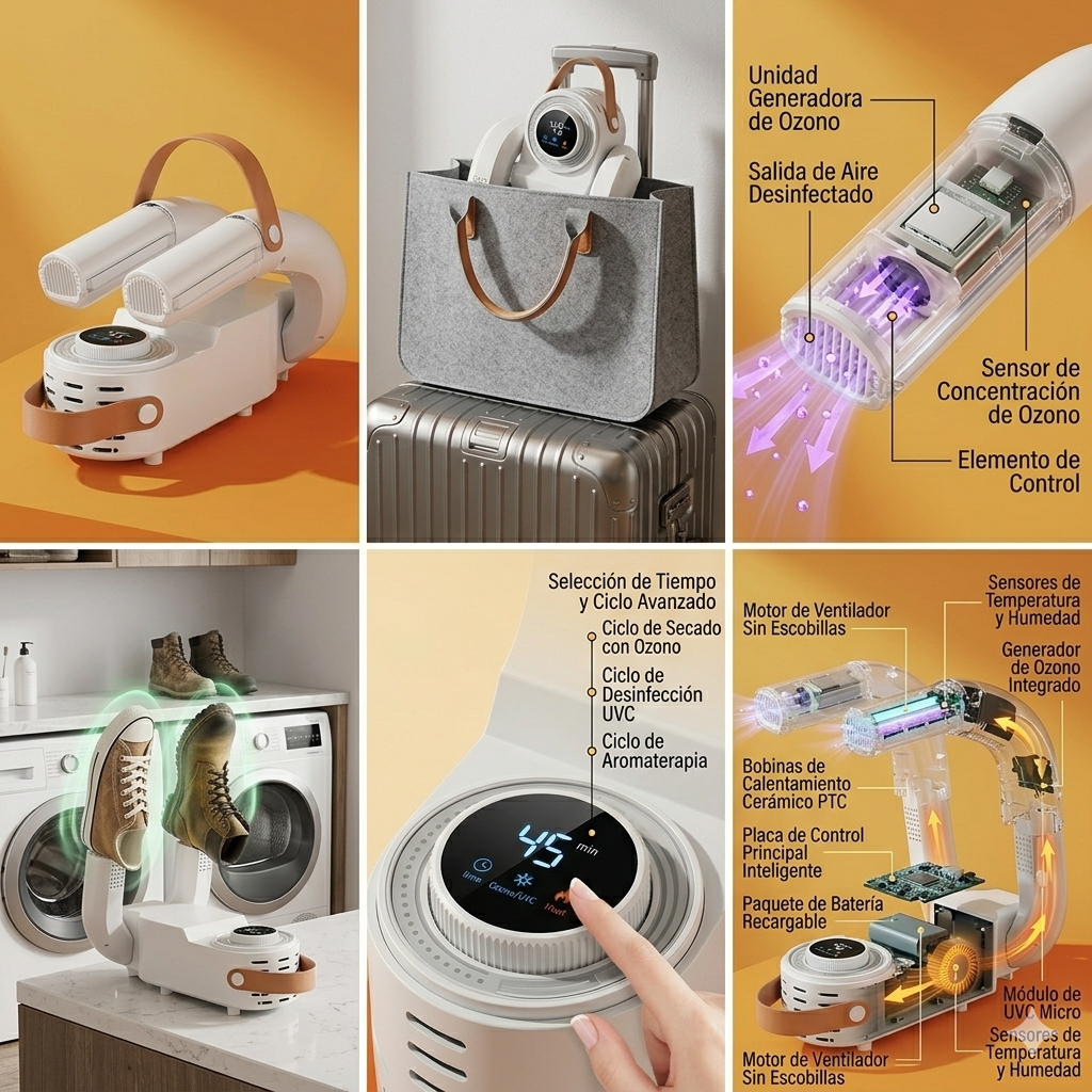 Secador Eléctrico de Zapatillas
