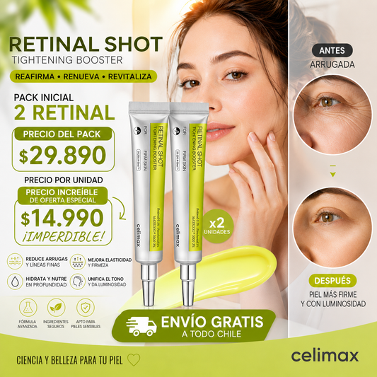 Pack Inicial 2 Celimax Crema Facial Antiarrugas Retinal
